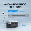 imageEF ECOFLOW Portable Power Station RIVER 2 256Wh LiFePO4 Battery 1 Hour Fast Charging 2 Up to 600W AC Outlets Solar Generator Solar Panel Optional for Outdoor CampingRVsHome UseRIVER 2 Power Station