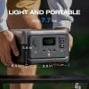 imageEF ECOFLOW Portable Power Station RIVER 2 256Wh LiFePO4 Battery 1 Hour Fast Charging 2 Up to 600W AC Outlets Solar Generator Solar Panel Optional for Outdoor CampingRVsHome UseRIVER 2 Power Station