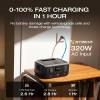 imageEF ECOFLOW Portable Power Station RIVER 3 245Wh LiFePO4 Battery Power Station 300W Up to 600W AC Output amplt20 MS UPS ampamp amplt30 dB 1Hr Fast Charging Solar Generator for OutdoorCampingHome UseRIVER 3 Power Station