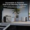 imageEF ECOFLOW Smart Generator 3000Dual Fuel LPG ampamp Gas Powered Smart Control Portable Backup for Home Use Emergency Power Two AC Outputs Compatible with DELTA 3 Plus ampamp Other ACConnected DevicesDELTA 3 Plus with Smart Generator