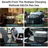 imageEF ECOFLOW Solar Generator DELTA Max 2000 2016Wh with 160W Solar Panel 6 X 2400W 5000W Surge AC Outlets Portable Power Station for Home Backup Outdoors Camping RV EmergencySolar Generator DELTA MaxEB