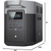 imageEF ECOFLOW Solar Generator DELTA Max 2000 2016Wh with 160W Solar Panel 6 X 2400W 5000W Surge AC Outlets Portable Power Station for Home Backup Outdoors Camping RV EmergencyPortable Power Station DELTA Max 2000