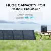 imageEF ECOFLOW Solar Generator DELTA Max 2000 2016Wh with 160W Solar Panel 6 X 2400W 5000W Surge AC Outlets Portable Power Station for Home Backup Outdoors Camping RV EmergencySolar Generator DELTA Max220W