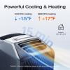 imageEF ECOFLOW WAVE 3 Portable Air Conditioner 1800W6100 BTU Cooling and 2000W6800 BTU Heating 1000W Fast Charging in 75 mins 8H Wireless Running APP Control for Camping Vanlife RVsWAVE 3 Air Conditioner