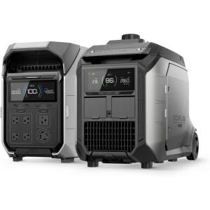 imageEF ECOFLOW 3200W DC Fast Charging Dual Fuel Smart Generator with LPG and Gas Support Smart Control for Home Power Backup Emergency Compatible with DELTA Pro 3  DELTA Pro3200W4kWh