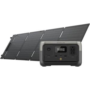 imageEF ECOFLOW Portable Power Station RIVER 2 256Wh LiFePO4 Battery 1 Hour Fast Charging 2 Up to 600W AC Outlets Solar Generator Solar Panel Optional for Outdoor CampingRVsHome UseRIVER 260W