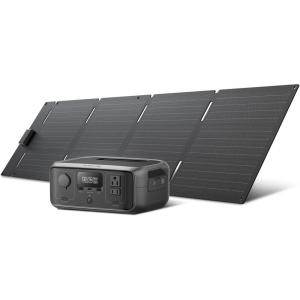 imageEF ECOFLOW Portable Power Station RIVER 3 245Wh LiFePO4 Battery Power Station 300W Up to 600W AC Output amplt20 MS UPS ampamp amplt30 dB 1Hr Fast Charging Solar Generator for OutdoorCampingHome UseRIVER 360W Solar Panel