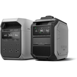 imageEF ECOFLOW Smart Generator 3000Dual Fuel LPG ampamp Gas Powered Smart Control Portable Backup for Home Use Emergency Power Two AC Outputs Compatible with DELTA 3 Plus ampamp Other ACConnected DevicesDELTA 3 Plus with Smart Generator