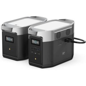 imageEF ECOFLOW Solar Generator DELTA Max 2000 2016Wh with 160W Solar Panel 6 X 2400W 5000W Surge AC Outlets Portable Power Station for Home Backup Outdoors Camping RV EmergencySolar Generator DELTA MaxEB