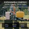 imageEF ECOFLOW Portable Power Station DELTA 3 Plus 1024Wh LiFePO4 LFP Battery 1800W AC140W USBC Output Solar Generator Solar Panel Optional for Home Backup CampingampampRVEcoFlow DELTA 3 Plus with 400W Solar Panel
