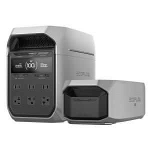 imageEF ECOFLOW Portable Power Station DELTA 3 Classic 1024Wh LiFePO4 Battery 1800W AC100W USBC Output 1 Hr Fast Charge Solar Generator for Home Backup Camping ampamp RVs Solar Panel OptionalDELTA 3 Plus with Extra Battery