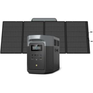 imageEF ECOFLOW Portable Power Station DELTA 3 Max 2048Wh LiFePO4 Battery Solar Generator Solar Panel Optional 3400W XBoost Output UltraFast 080 Charging in 113 Hr Home Backup ampamp RV CampingDELTA 2 Max400W Solar Panel