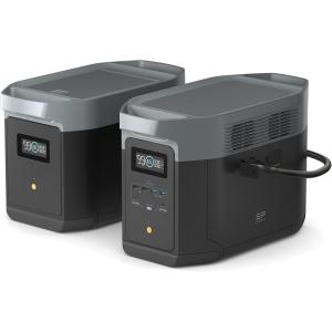 imageEF ECOFLOW Portable Power Station DELTA 3 Max 2048Wh LiFePO4 Battery Solar Generator Solar Panel Optional 3400W XBoost Output UltraFast 080 Charging in 113 Hr Home Backup ampamp RV CampingDELTA 2 MaxExtra Battery