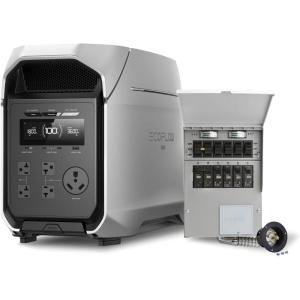imageEF EcoFlow DELTA 3 Ultra Plus Portable Power Station 3072Wh LiFePO4 Battery 3600W 7200W Surge Output Expandable to 11kWh Solar Generator Panel Optional Reliable Home Battery Backup ampamp CampingDELTA 3 Ultra PlusTransfer Switch