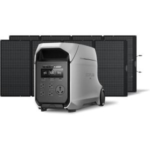 imageEF EcoFlow DELTA 3 Ultra Plus Portable Power Station 3072Wh LiFePO4 Battery 3600W 7200W Surge Output Expandable to 11kWh Solar Generator Panel Optional Reliable Home Battery Backup ampamp CampingDELTA 3 Ultra Plus2400W Solar Panel