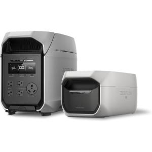 imageEF EcoFlow DELTA 3 Ultra Plus Portable Power Station 3072Wh LiFePO4 Battery 3600W 7200W Surge Output Expandable to 11kWh Solar Generator Panel Optional Reliable Home Battery Backup ampamp CampingDELTA 3 Ultra PlusD3MP Extra Battery