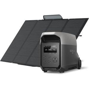 imageEF EcoFlow DELTA 3 Ultra Portable Power Station 3072Wh LiFePO4 Battery 3600W Surge 7200W Output Home Power Solar Generator for Home Use Camping Accessories Emergencies ampamp RV BackupDELTA 3 Ultra400W Solar Panel