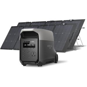 imageEF EcoFlow DELTA 3 Ultra Portable Power Station 3072Wh LiFePO4 Battery 3600W Surge 7200W Output Home Power Solar Generator for Home Use Camping Accessories Emergencies ampamp RV BackupDELTA 3 Ultra2220W Solar Panel