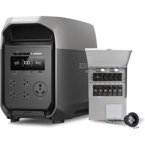 imageEF EcoFlow DELTA 3 Ultra Portable Power Station 3072Wh LiFePO4 Battery 3600W Surge 7200W Output Home Power Solar Generator for Home Use Camping Accessories Emergencies ampamp RV BackupDELTA 3 UltraTransfer Switch