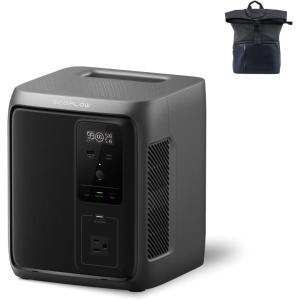 imageEF ECOFLOW Portable Power Station DELTA 3 1000 Air 960Wh LiFePO4 LFP Battery 500W AC Output Solar GeneratorSolar Panel Optional for Home Backup Power Camping ampamp RVs