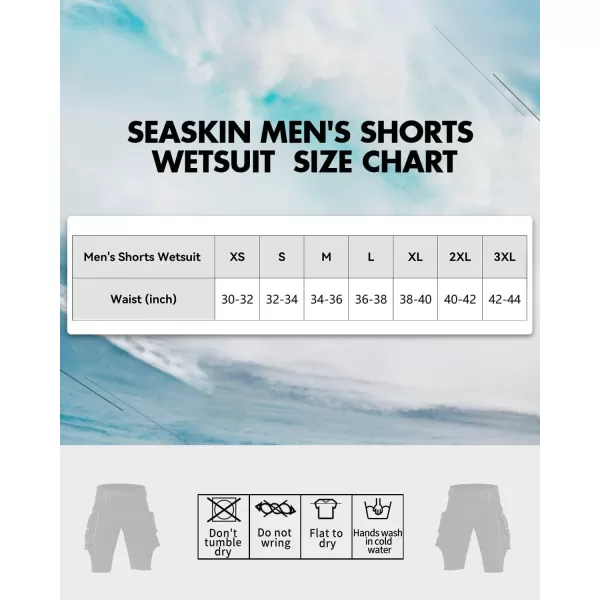 Seaskin 2.5mm Diving Shorts for Mens with Pocket