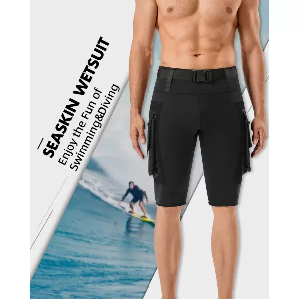 Seaskin 2.5mm Diving Shorts for Mens with Pocket