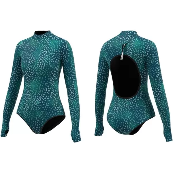 Seaskin 2mm Spring Wetsuit Women One Piece Long Sleeves Shorty Wetsuit