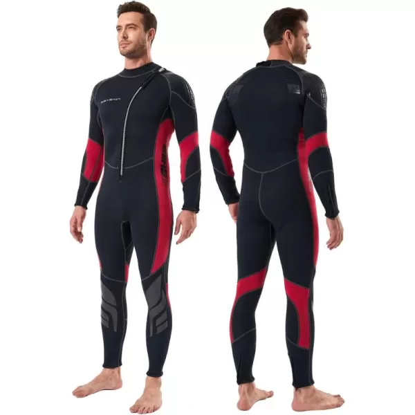 Seaskin Wetsuits for Men Women 3mm Front Zip Full Wetsuit