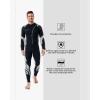 imageSeaskin Wetsuits for Men Women 3mm Front Zip Full WetsuitMens BlackGray