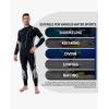 imageSeaskin Wetsuits for Men Women 3mm Front Zip Full WetsuitMens BlackGray