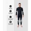 imageSeaskin Wetsuits for Men Women 3mm Front Zip Full WetsuitMens BlackGray
