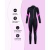 imageSeaskin Wetsuits for Men Women 3mm Front Zip Full WetsuitWomens BlackFuchsia