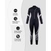 imageSeaskin Wetsuits for Men Women 3mm Front Zip Full WetsuitWomens BlackGray