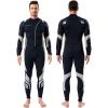 imageSeaskin Wetsuits for Men Women 3mm Front Zip Full WetsuitMens BlackGray