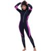 imageSeaskin Wetsuits for Men Women 3mm Front Zip Full WetsuitWomens BlackFuchsia