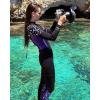 imageSeaskin Full Wetsuits for Men Womens 3mm Back ZipPurple Womens