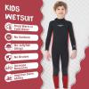 imageSeaskin Kids Wetsuit for Boys Girls Toddlers 2mm Front Zipper Shorty Wetsuits 3mm Back Zip Full Wetsuit Neoprene Thermal Swimsuits for Diving Surfing Swim LessonsBoys fullsuit