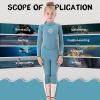 imageSeaskin Kids Wetsuit for Boys Girls Toddlers 2mm Front Zipper Shorty Wetsuits 3mm Back Zip Full Wetsuit Neoprene Thermal Swimsuits for Diving Surfing Swim LessonsBluepink