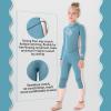 imageSeaskin Kids Wetsuit for Boys Girls Toddlers 2mm Front Zipper Shorty Wetsuits 3mm Back Zip Full Wetsuit Neoprene Thermal Swimsuits for Diving Surfing Swim LessonsBluepink