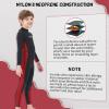 imageSeaskin Kids Wetsuit for Boys Girls Toddlers 2mm Front Zipper Shorty Wetsuits 3mm Back Zip Full Wetsuit Neoprene Thermal Swimsuits for Diving Surfing Swim LessonsBoys fullsuit