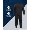 imageSeaskin Plus Size Full Wetsuit for Mens and Womens 3mmBlack Mens