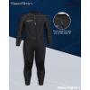 imageSeaskin Plus Size Full Wetsuit for Mens and Womens 3mmBlack Mens