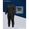 imageSeaskin Plus Size Full Wetsuit for Mens and Womens 3mmBlack Mens