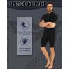 imageSeaskin Shorty Wetsuits for Mens Womens 2mm Front Zip Diving SuitsBlack Mens