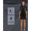 imageSeaskin Shorty Wetsuits for Mens Womens 2mm Front Zip Diving SuitsBlack Womens