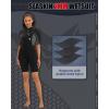 imageSeaskin Shorty Wetsuits for Mens Womens 2mm Front Zip Diving SuitsBlack Womens