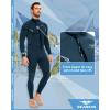 imageSeaskin Wetsuits for Mens Womens 2mm Front Zip Full Body Diving SuitsNavy Blue Mens