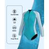 imageSeaskin Womens One Piece Long Sleeves Shorty Wetsuit 2mmBlue