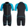 imageSeaskin Kids Wetsuit for Boys Girls Toddlers 2mm Front Zipper Shorty Wetsuits 3mm Back Zip Full Wetsuit Neoprene Thermal Swimsuits for Diving Surfing Swim LessonsBoys