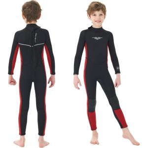 imageSeaskin Kids Wetsuit for Boys Girls Toddlers 2mm Front Zipper Shorty Wetsuits 3mm Back Zip Full Wetsuit Neoprene Thermal Swimsuits for Diving Surfing Swim LessonsBoys fullsuit